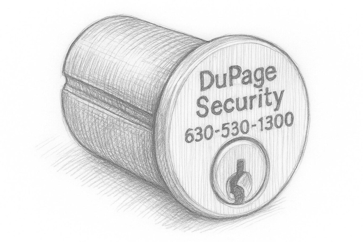 Drawing of DuPage Security Bolt